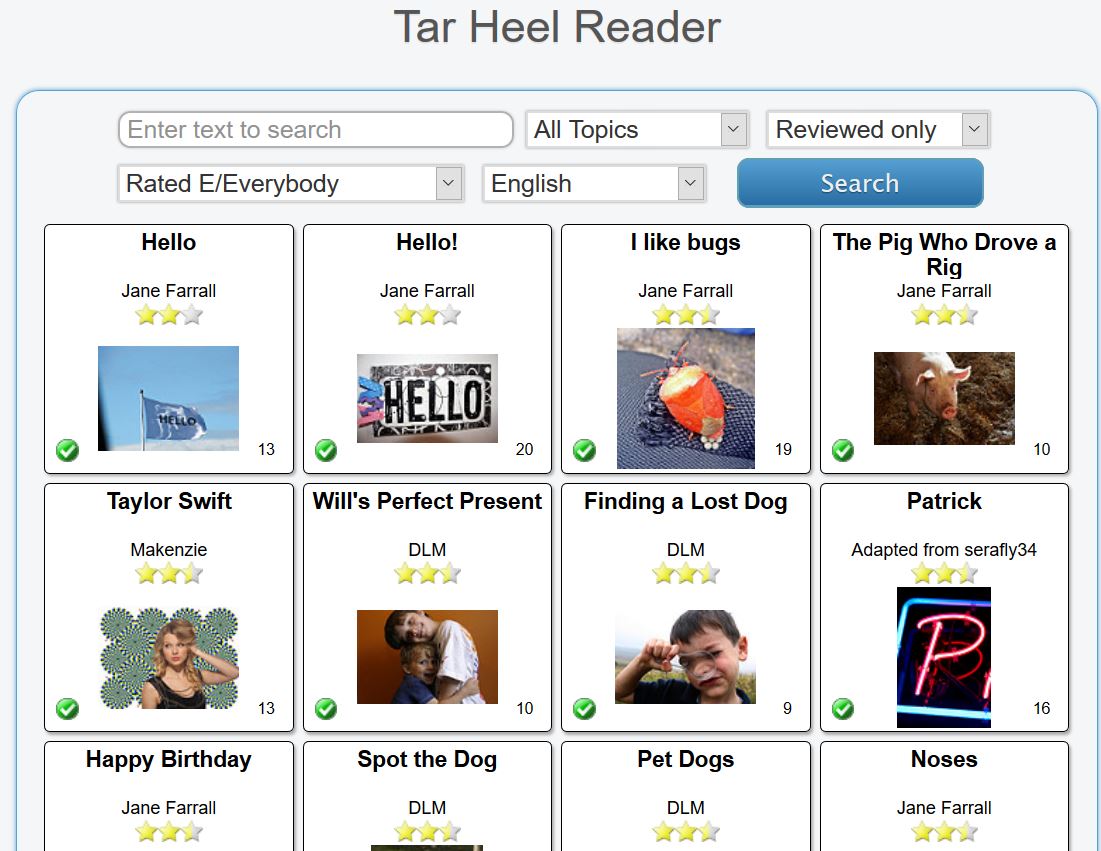 tar heel reader2